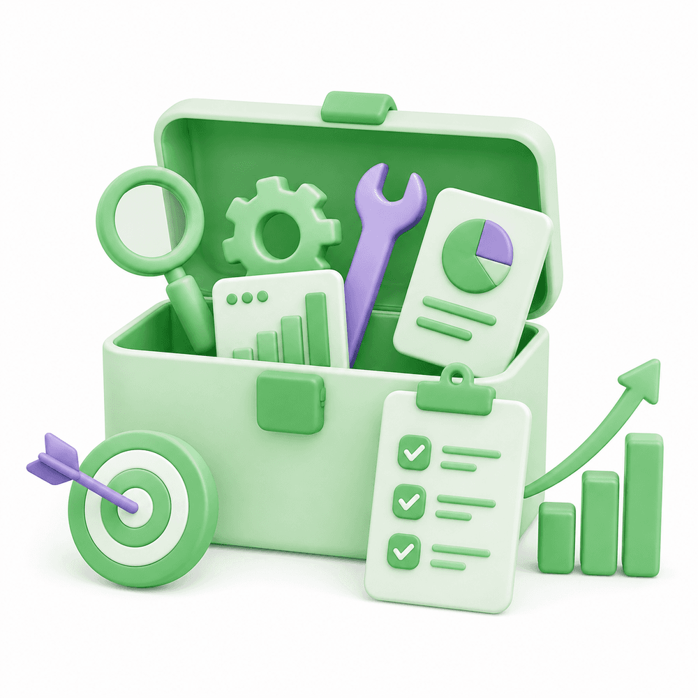 SEO-Management-Illustration: Strategie und Umsetzung