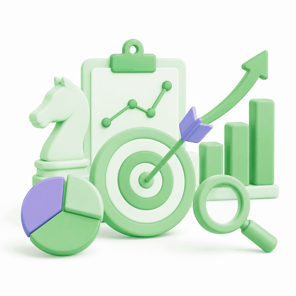 SEO consulting illustration: ideas and strategy