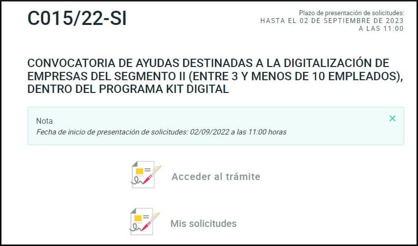 Aceda ao trâmite do concurso para as ajudas do Kit Digital