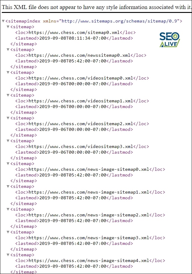 Sitemap XML SEO