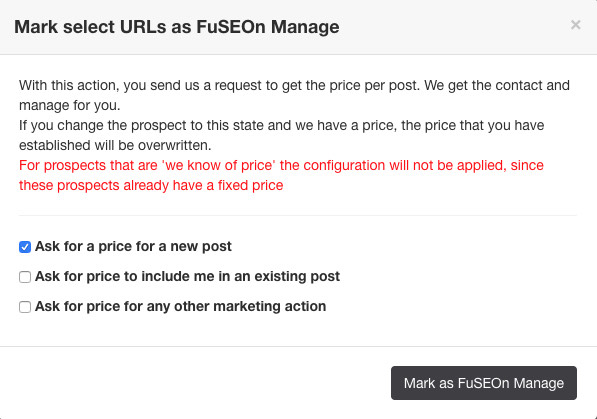 FuSEOn Manage en Link Affinity