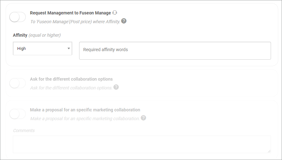 Automatización para Fuseon Manage en Link Affinity