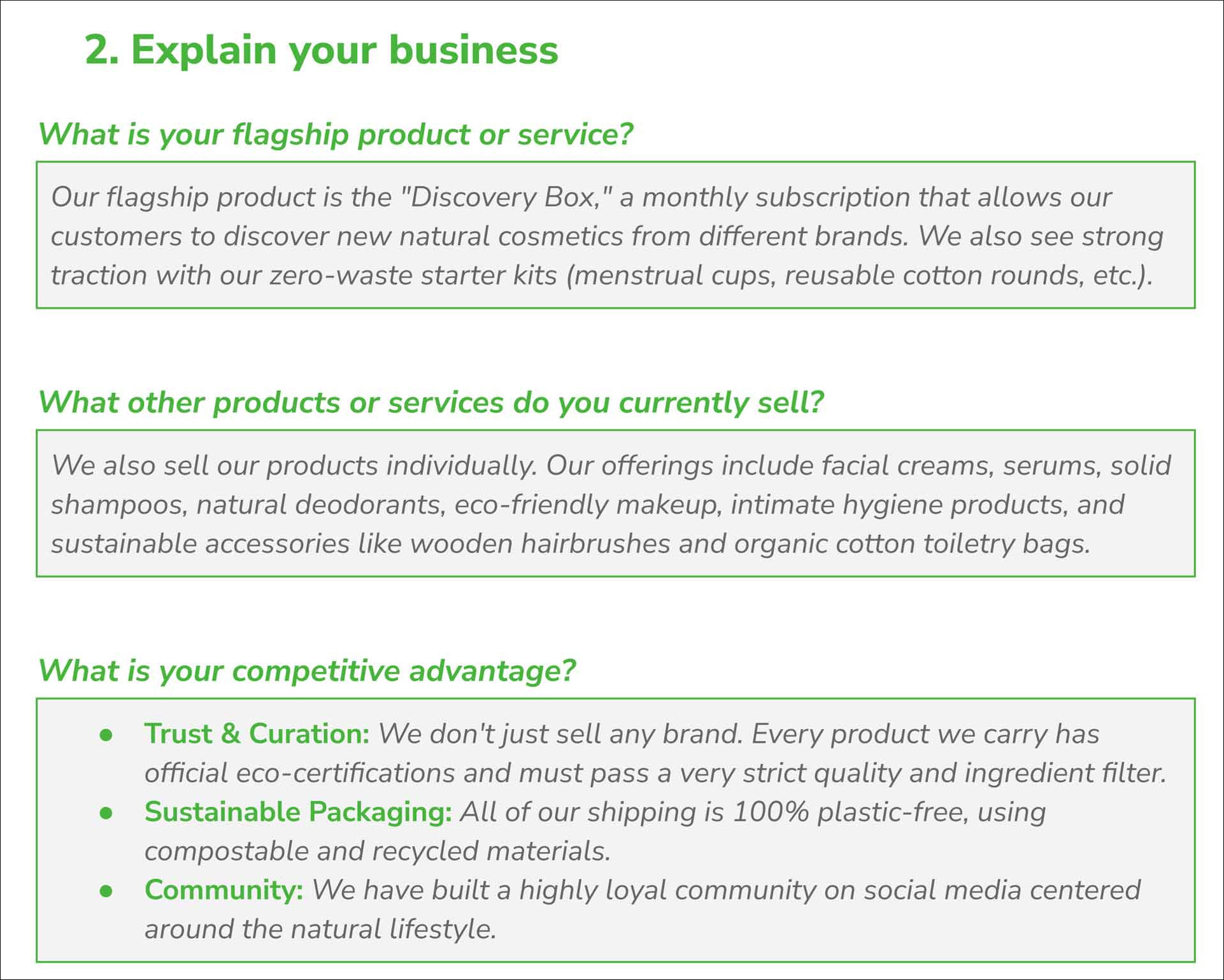 Explanation of the Marketing brief Business SEO Alive