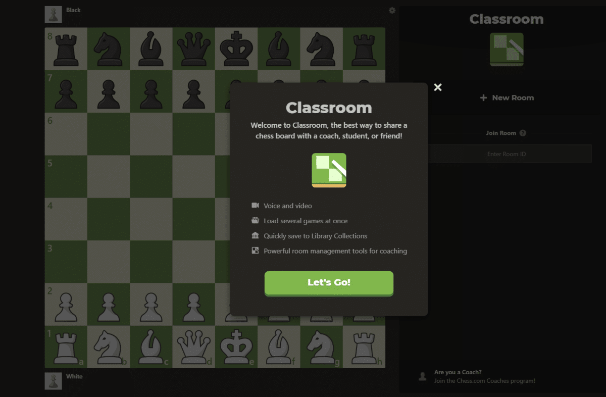 The /classroom page shown as how it looks for logged-out users from search results